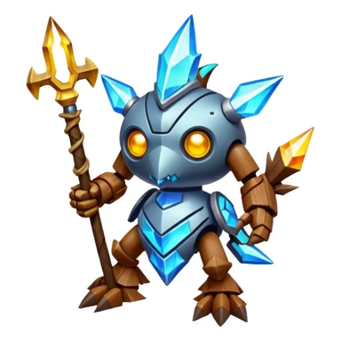 elemental sparkly sparky woody deadly cybernetic spooky Barbaracle-Terrakion-Trevenant-Pokémon-Fakémon-hybrid-creature sticker