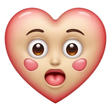 heart eye drooling sticker