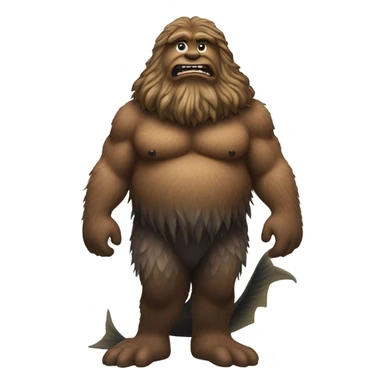 Sasquatch mermaid  sticker