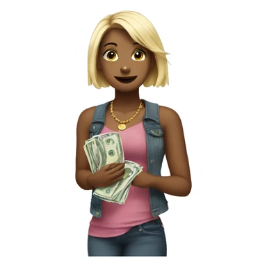 Money song girly sticker