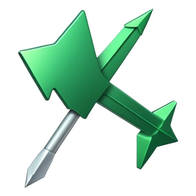 green arrow pointing up sticker