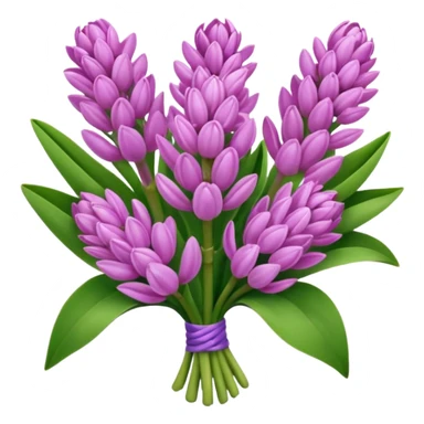a light margenta bouquet of Hyacinth sticker
