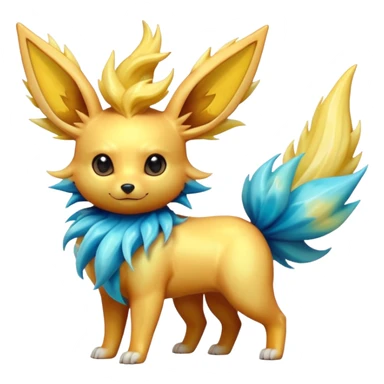 Shiny iridescent Flareon-Jolteon-Vaporeon-Fusion sticker