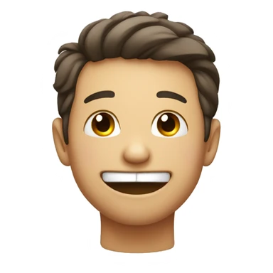 Smiling while blushing with hand coming up to cover mouth  sticker