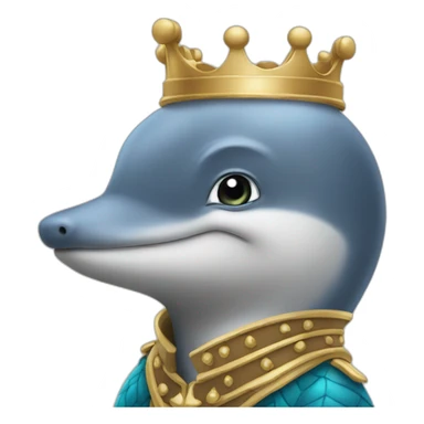 King delfin sticker