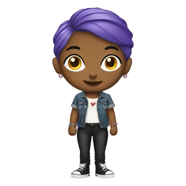 Lesbian with tattoos and piercing sticker