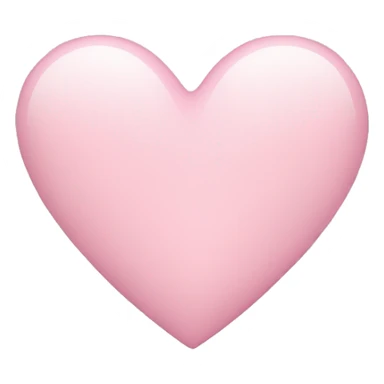 Light pink heart  sticker