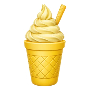 Dole whip in a yellow cup sticker