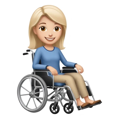 woman in wheelchair sticker