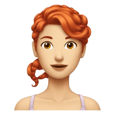 women with red hair kappa sticker