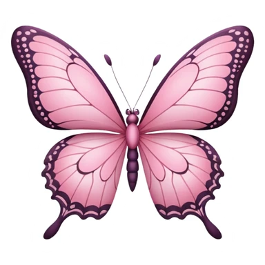 Pink butterfly sticker