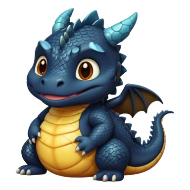 fat choncc baby black dragon sticker