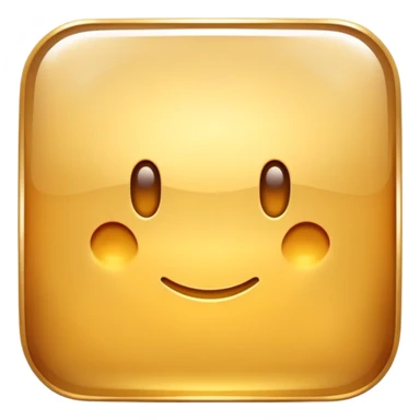 A golden square with a slight gradient, variation 2 sticker