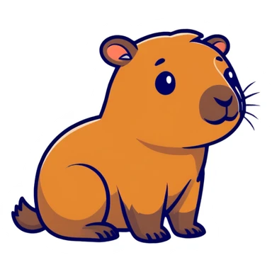 capybara cute sticker