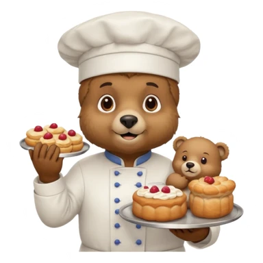 Ursa confeiteira sticker