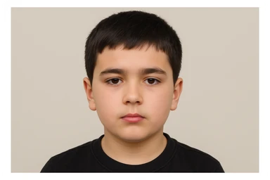 SHu odamning 10 11 yoshligini tasvirlab ber orqa fonda hech narsa bo'lmasin sticker