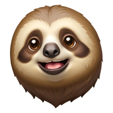 Cinematic Comical Sloth Portrait Emoji, Head tilted dramatically with an exaggeratedly shocked expression, featuring a slow, adorably sluggish form with wide, comically expressive eyes full of humorous disbelief, Simplified yet hilariously expressive features, highly detailed, glowing with a slightly sassy, lazy glow, high shine, dramatic yet playful, stylized with an air of quirky, unhurried attitude, soft glowing outline, capturing the essence of a meme-worthy sloth that looks ready to side-eye its way into viral fame! sticker