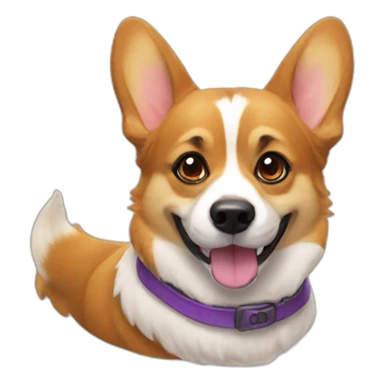 Corgi halloween sticker
