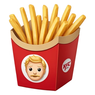 kfc french fries sticker