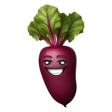 happy beetroot showing finger up sticker
