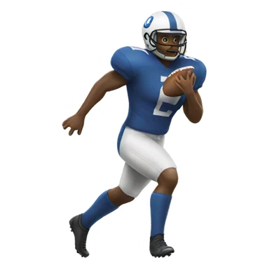 Kicking football sticker