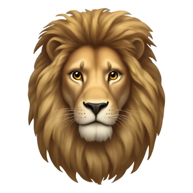 Majestic Male African Lion with full mane sticker