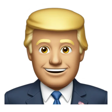 Donald trump qui dit merci  sticker