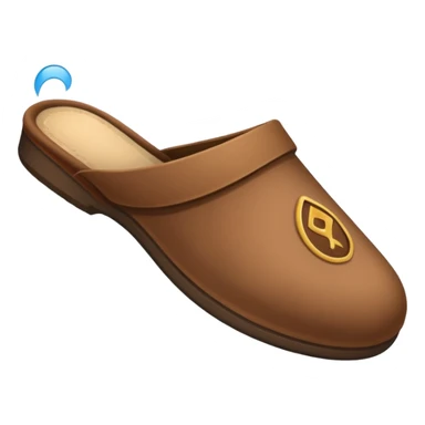 a hand throwing a slipper sticker