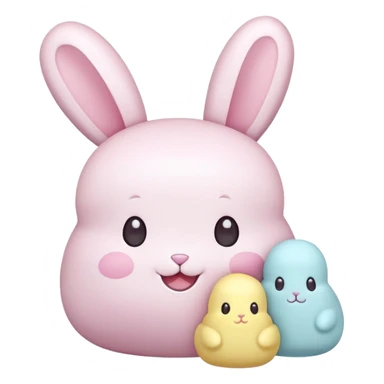  peeps marshmallow easter candy kawaii bunny sticker