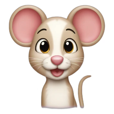 Cherie Mouse jerry sticker