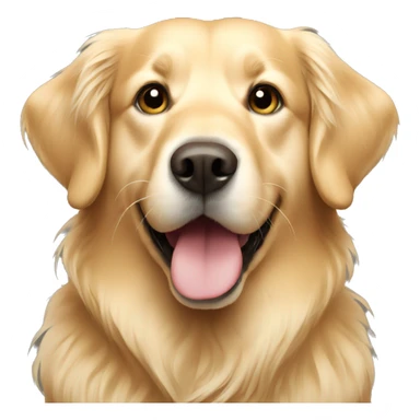 Light golden retriever  sticker