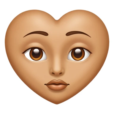 heart shaped nostril  sticker