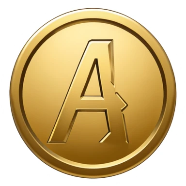 avengers logo gold color with transparent background sticker