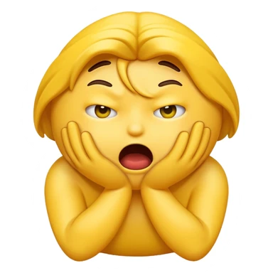 emoji strangling itself  sticker