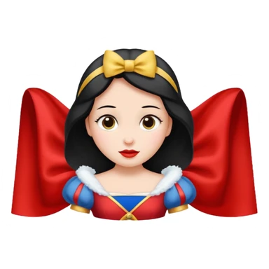 sash with snowwhite's face on it sticker