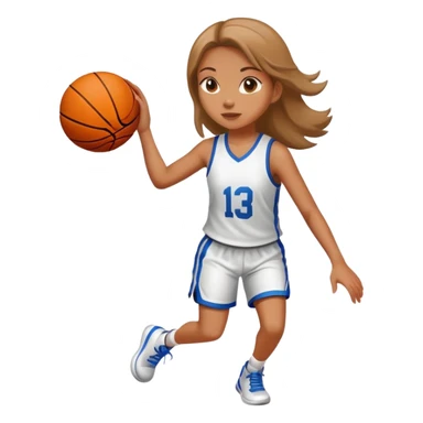 Basketball girl sticker