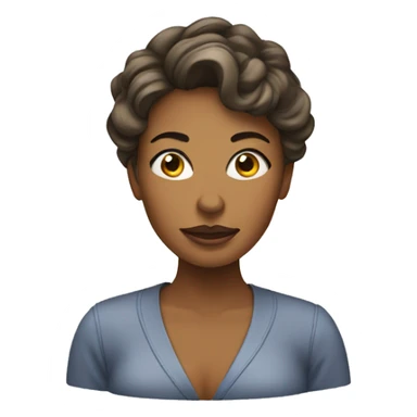 Women’s head with big shoes  sticker