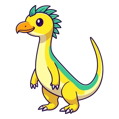 Tropical Exotic Fakémon-fantasy-creature, full body sticker