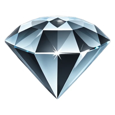 Un Emoji diamant Noir sticker