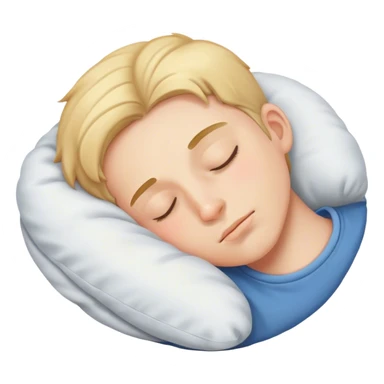 Boy sleep sticker