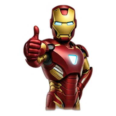 iron man thumbs up sticker