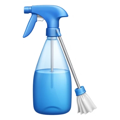 cleaning product and rag sticker