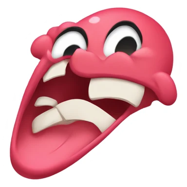 playful sticking tongue out sticker