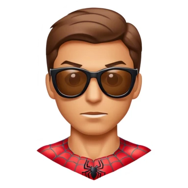 Spiderman mit einer Sonnenbrille sticker