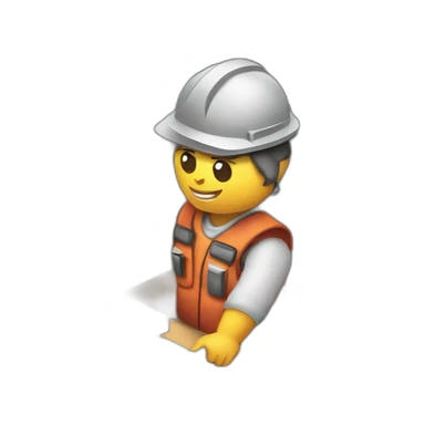 isometric fabricator working in creative workshop cnc machine woodshop metalshop industrial  sticker