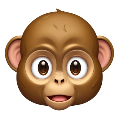 monkey crying droplet from eyes sticker