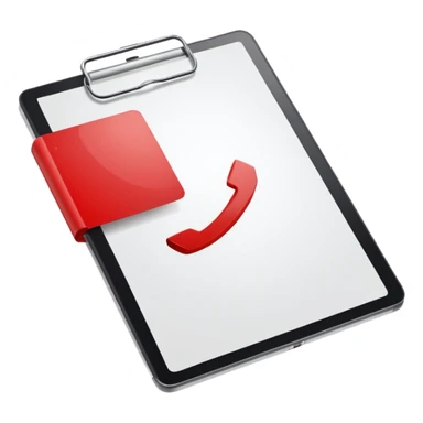 simple iconic white page with red PDF label sticker