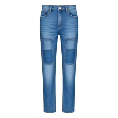 wide fit denim pants sticker