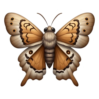 moth, different angle sticker