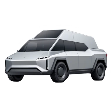 Tesla Cybertruck - Tesla (Model Year: 2022) (Iconic colour: Silver) sticker